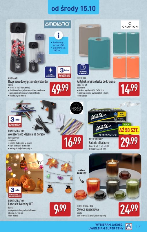 Aldi - gazetka promocyjna Aldi ma to coś! od poniedziałku 06.10 do soboty 11.10 - strona 9