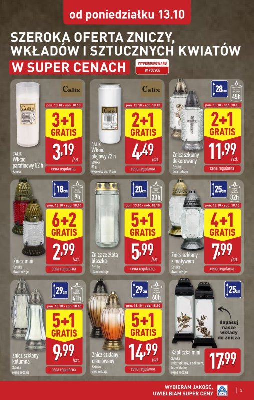 Aldi - gazetka promocyjna Aldi ma to coś! od poniedziałku 06.10 do soboty 11.10 - strona 3