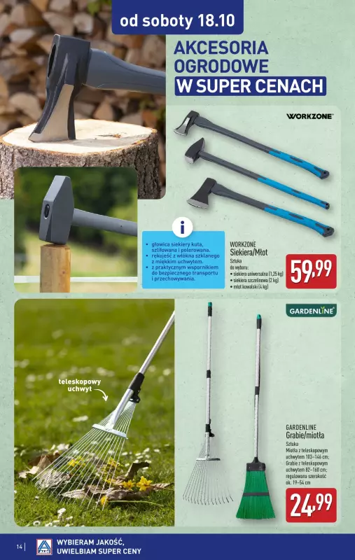 Aldi - gazetka promocyjna Aldi ma to coś! od poniedziałku 06.10 do soboty 11.10 - strona 14