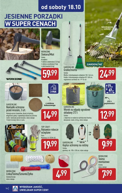 Aldi - gazetka promocyjna Aldi ma to coś! od poniedziałku 06.10 do soboty 11.10 - strona 16