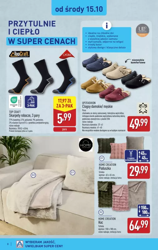 Aldi - gazetka promocyjna Aldi ma to coś! od poniedziałku 06.10 do soboty 11.10 - strona 8
