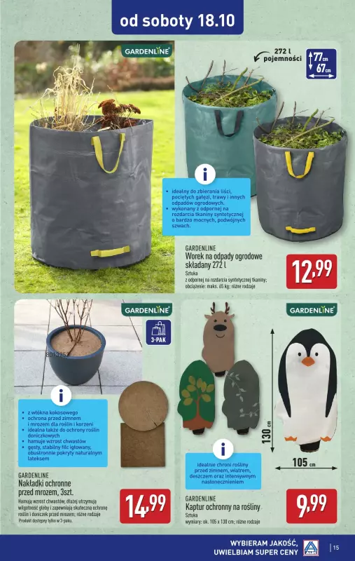 Aldi - gazetka promocyjna Aldi ma to coś! od poniedziałku 06.10 do soboty 11.10 - strona 15