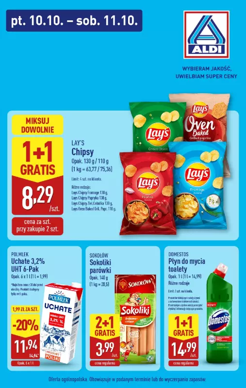 Aldi - gazetka promocyjna Super promocje Aldi! od piątku 10.10 do soboty 11.10