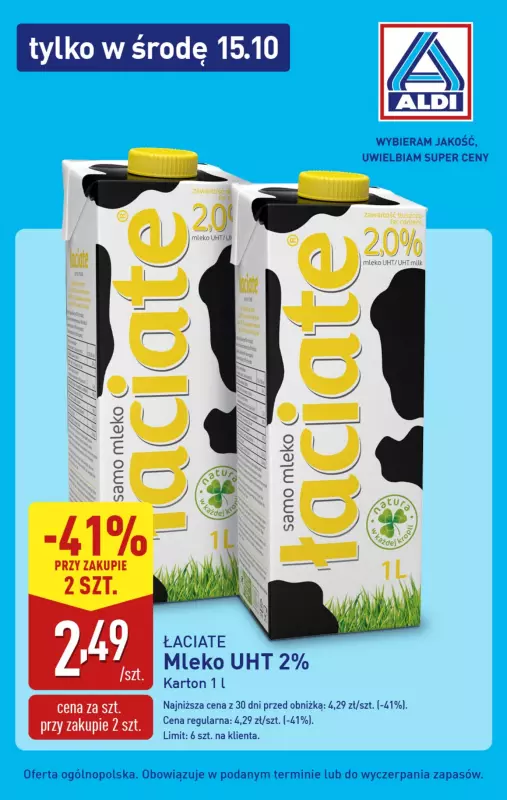 Aldi - gazetka promocyjna Tylko w środę!  