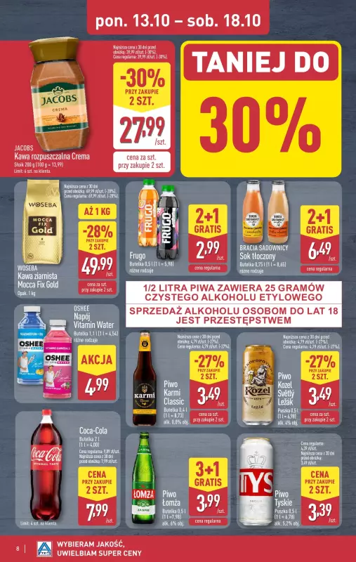 Aldi - gazetka promocyjna Pełny katalog! od poniedziałku 13.10 do soboty 18.10 - strona 8