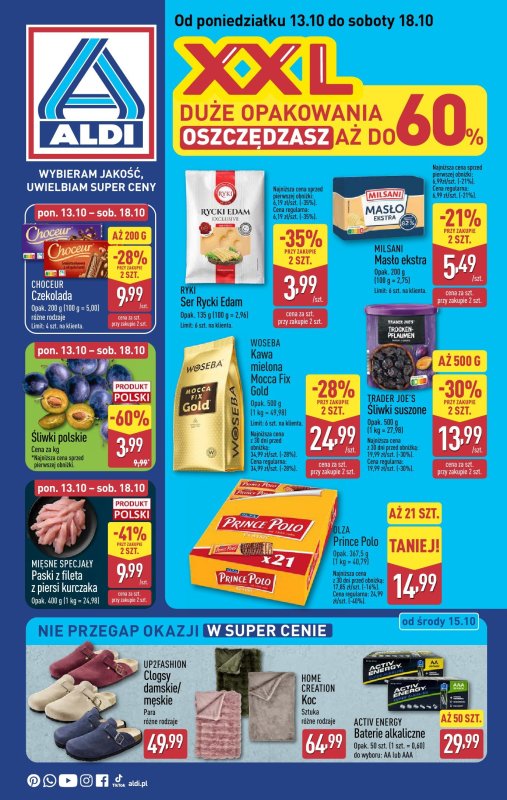Aldi - gazetka promocyjna Pełny katalog! od poniedziałku 13.10 do soboty 18.10