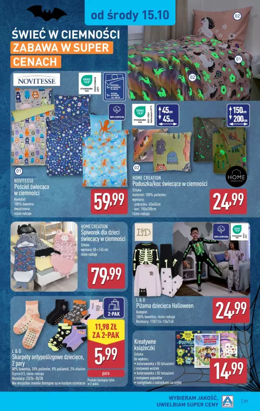 Aldi - gazetka promocyjna Pełny katalog! od poniedziałku 13.10 do soboty 18.10 - strona 21