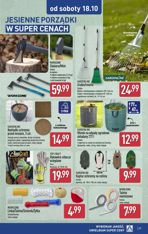 Aldi - gazetka promocyjna Pełny katalog! od poniedziałku 13.10 do soboty 18.10 - strona 27