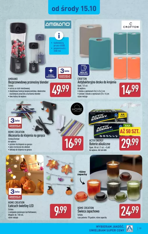 Aldi - gazetka promocyjna Pełny katalog! od poniedziałku 13.10 do soboty 18.10 - strona 19