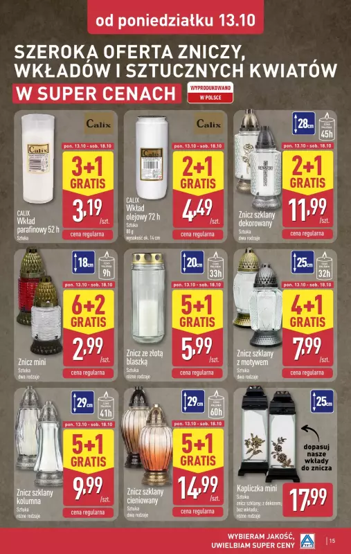 Aldi - gazetka promocyjna Pełny katalog! od poniedziałku 13.10 do soboty 18.10 - strona 15