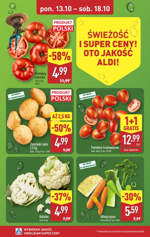 Aldi - gazetka promocyjna Farmer Aldik poleca! od poniedziałku 13.10 do soboty 18.10 - strona 2