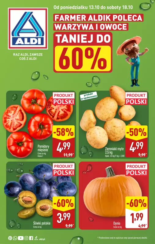 Aldi - gazetka promocyjna Farmer Aldik poleca!  