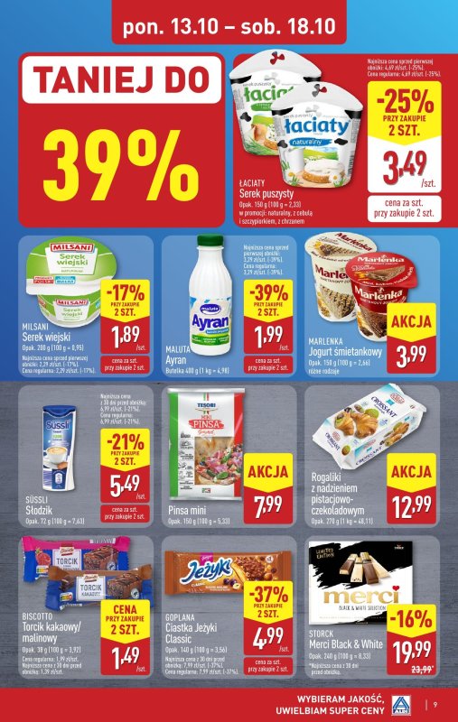 Aldi - gazetka promocyjna Pełny katalog! od poniedziałku 13.10 do soboty 18.10 - strona 9