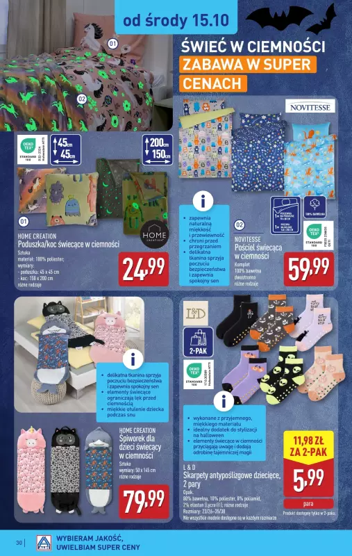 Aldi - gazetka promocyjna Pełny katalog! od poniedziałku 13.10 do soboty 18.10 - strona 30