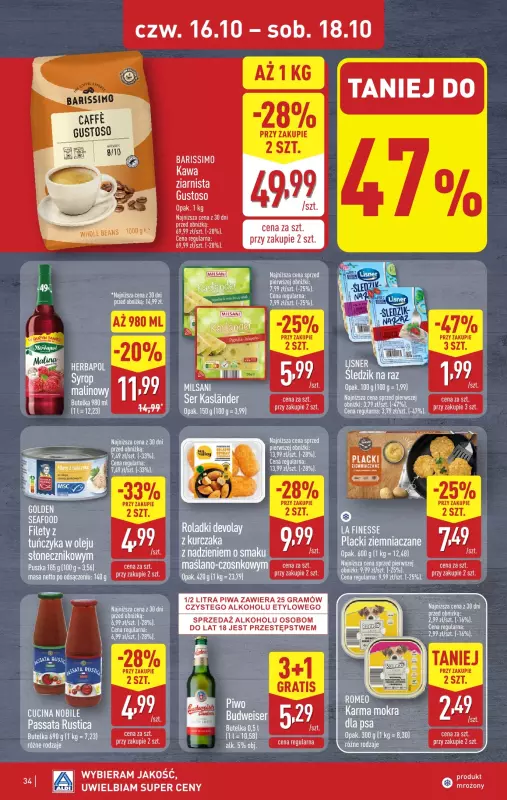 Aldi - gazetka promocyjna Pełny katalog! od poniedziałku 13.10 do soboty 18.10 - strona 34