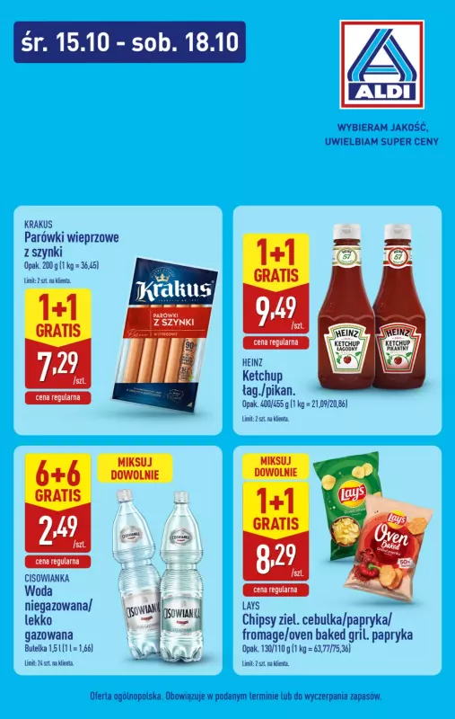 Aldi - gazetka promocyjna Najlepsze promocje w Aldi!  