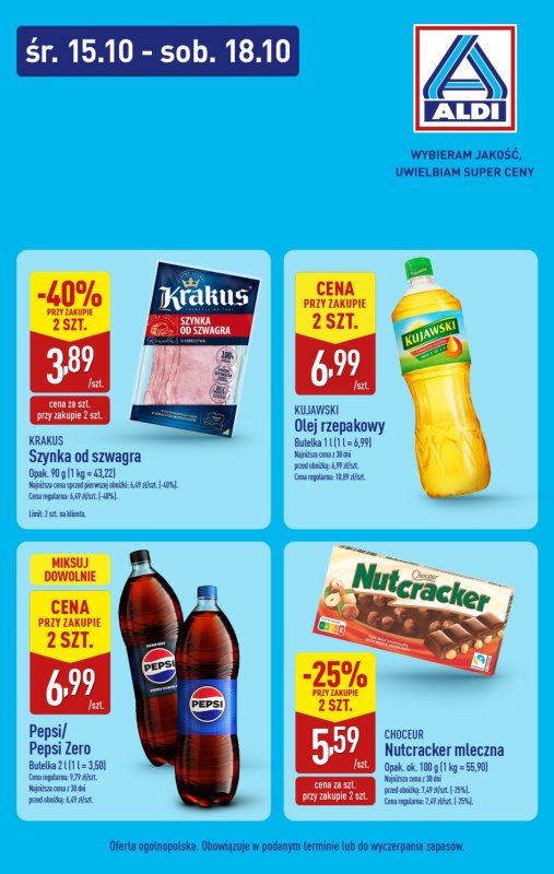 Aldi - gazetka promocyjna Najlepsze promocje w Aldi! od środy 15.10 do soboty 18.10 - strona 3