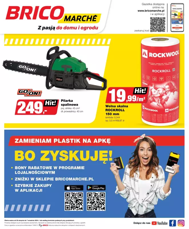 Bricomarche - gazetka promocyjna Gazetka od środy 28.08 do soboty 07.09