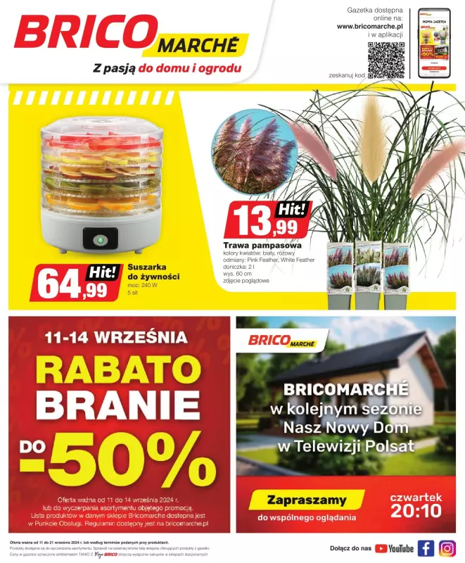 Bricomarche - gazetka promocyjna Gazetka od środy 11.09 do soboty 21.09