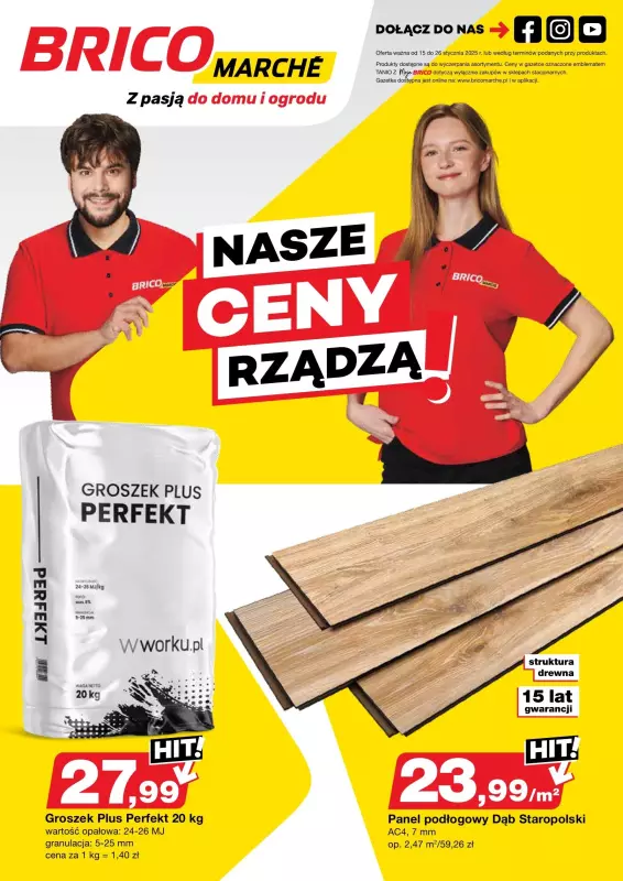 Bricomarche - gazetka promocyjna Gazetka od środy 15.01 do niedzieli 26.01