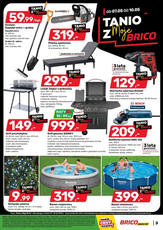Bricomarche - gazetka promocyjna Gazetka od środy 07.05 do soboty 17.05 - strona 3