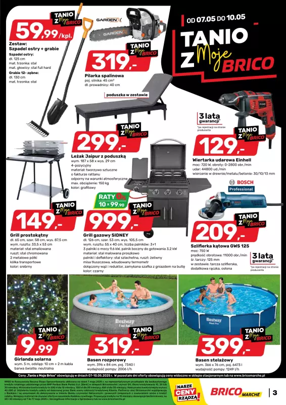 Bricomarche - gazetka promocyjna Gazetka od środy 07.05 do soboty 17.05 - strona 3