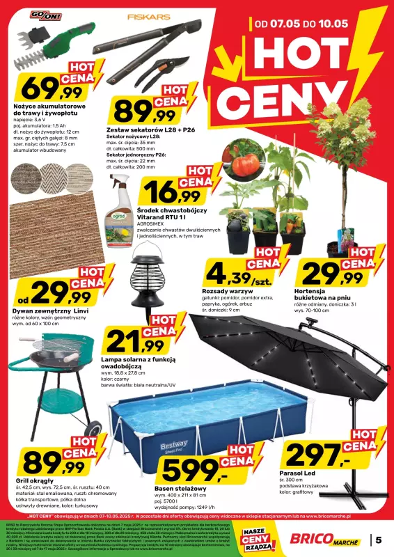 Bricomarche - gazetka promocyjna Gazetka od środy 07.05 do soboty 17.05 - strona 5