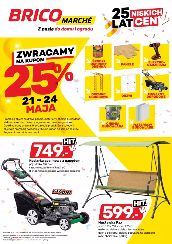 Bricomarche - gazetka promocyjna Gazetka od środy 21.05 do soboty 31.05