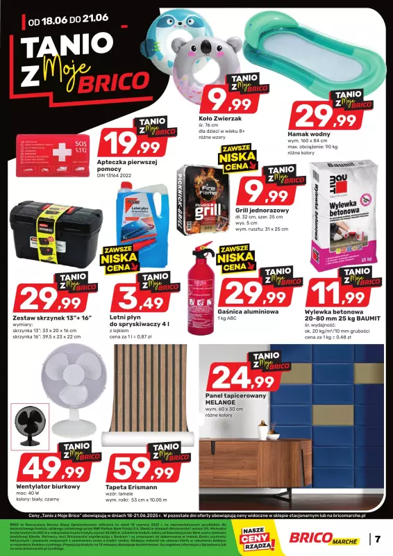 Bricomarche - gazetka promocyjna Tanio z MojeBrico od środy 18.06 do soboty 21.06