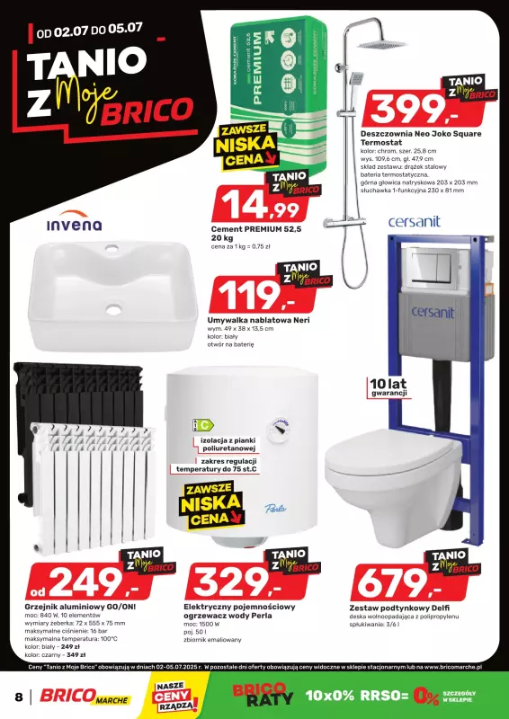 Bricomarche - gazetka promocyjna Tanio z MojeBrico od środy 02.07 do soboty 05.07