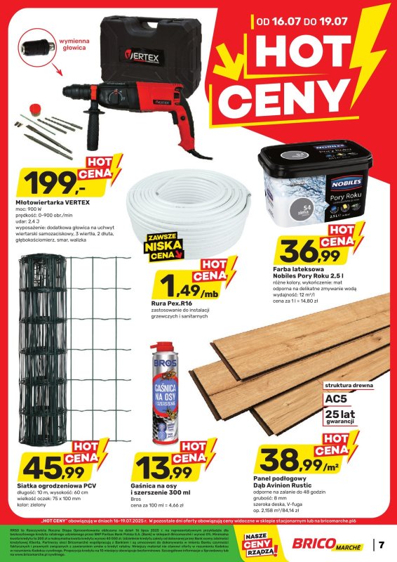 Bricomarche - gazetka promocyjna Gazetka od środy 16.07 do soboty 26.07 - strona 7