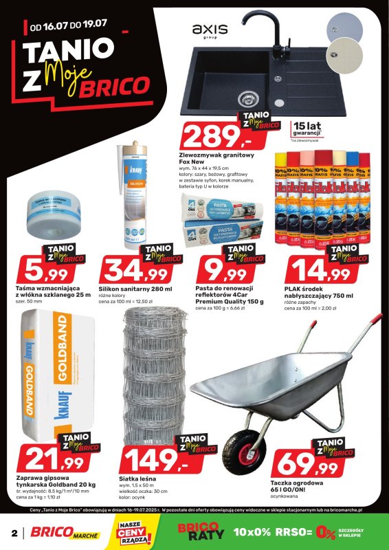 Bricomarche - gazetka promocyjna Gazetka od środy 16.07 do soboty 26.07 - strona 2