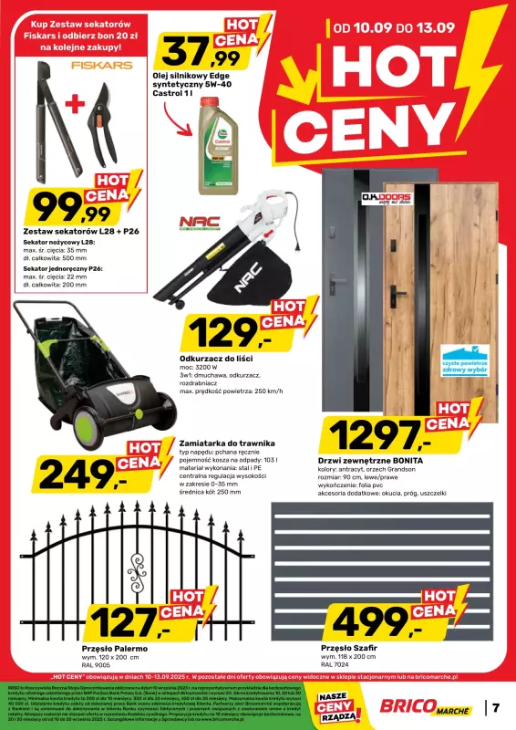Bricomarche - gazetka promocyjna Hot ceny od środy 10.09 do soboty 13.09 - strona 2