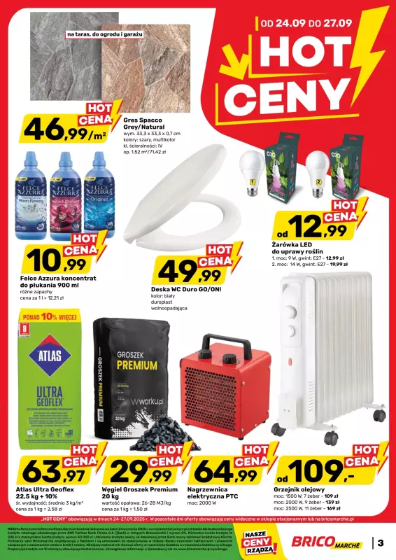 Bricomarche - gazetka promocyjna Hot ceny od środy 24.09 do soboty 27.09 - strona 2