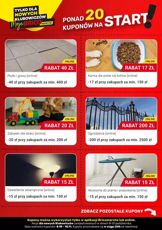 Bricomarche - gazetka promocyjna Ponad 20 kuponów na start od środy 08.10 do piątku 31.10 - strona 3