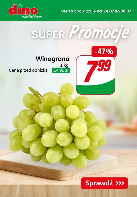 Dino - gazetka promocyjna Super Promocje! od środy 24.07 do wtorku 30.07