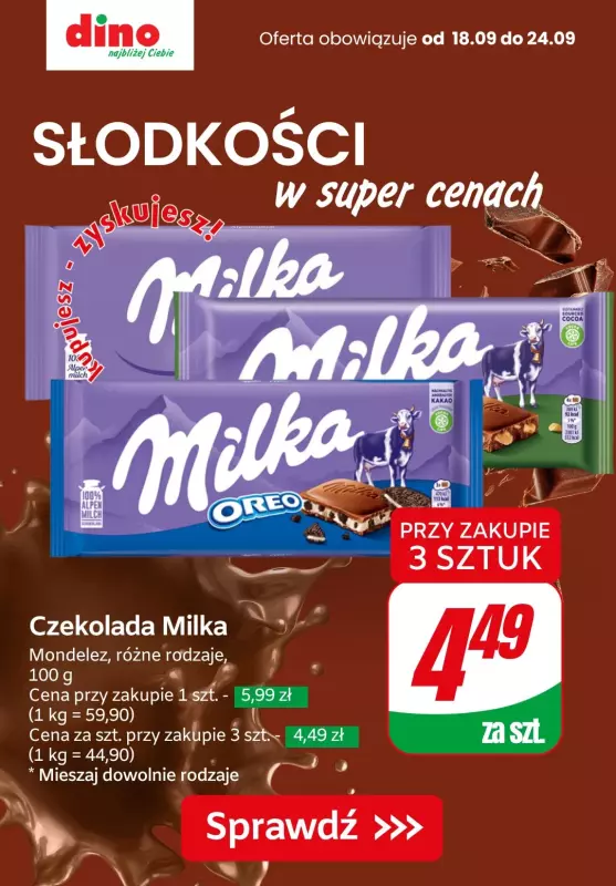 Dino - gazetka promocyjna SŁODKOŚCI w super cenach!  