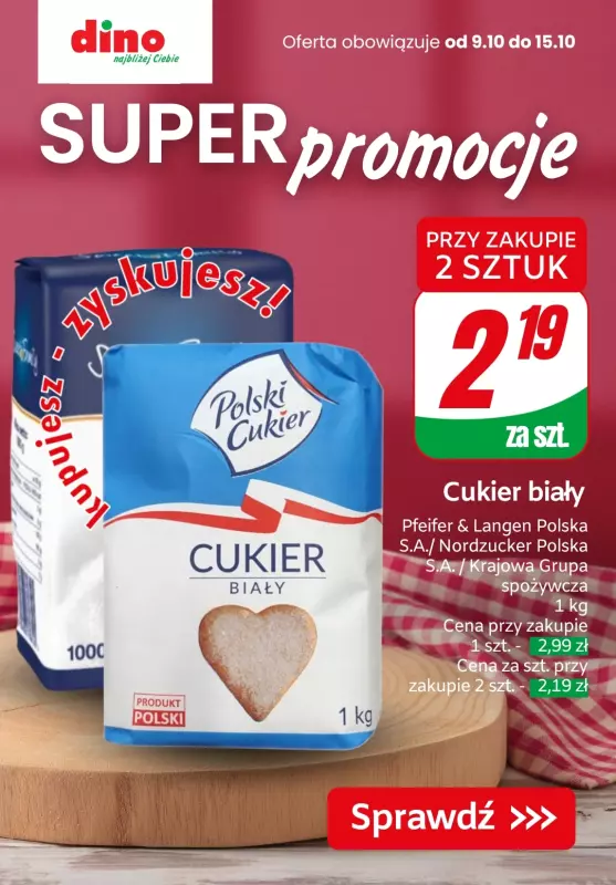 Dino - gazetka promocyjna SUPER promocje! od wtorku 08.10 do wtorku 15.10