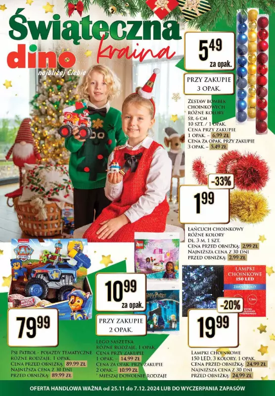 Dino - gazetka promocyjna Katalog Świąteczna kraina od wtorku 26.11 do soboty 07.12