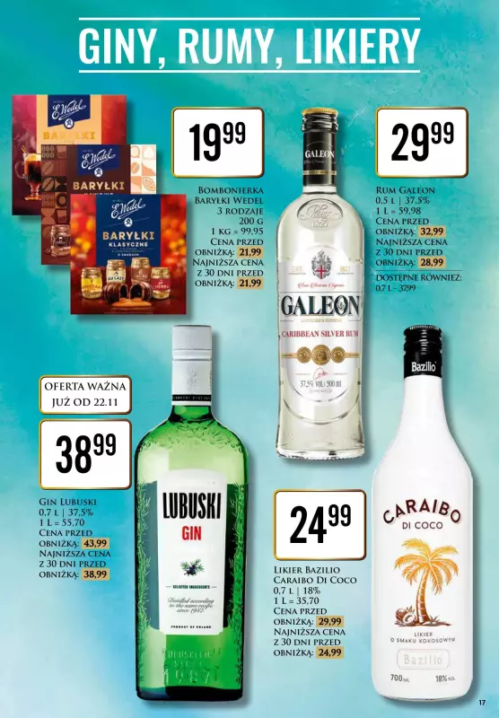 Dino - gazetka promocyjna Katalog alkoholowy  do soboty 30.11 - strona 17