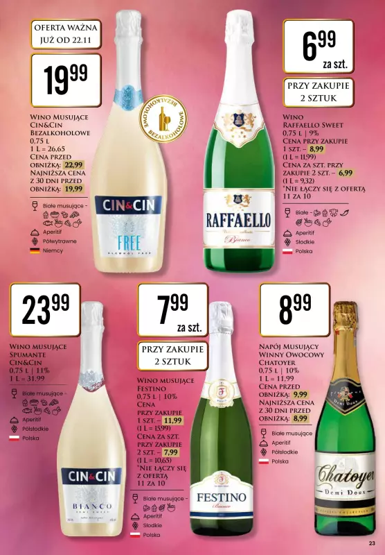 Dino - gazetka promocyjna Katalog alkoholowy  do poniedziałku 30.12 - strona 23