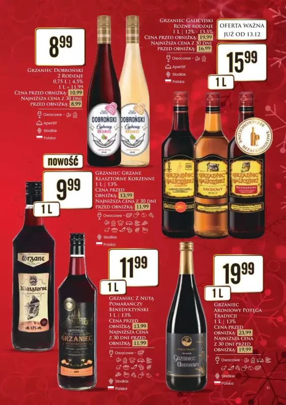 Dino - gazetka promocyjna Katalog alkoholowy  do wtorku 24.12 - strona 31