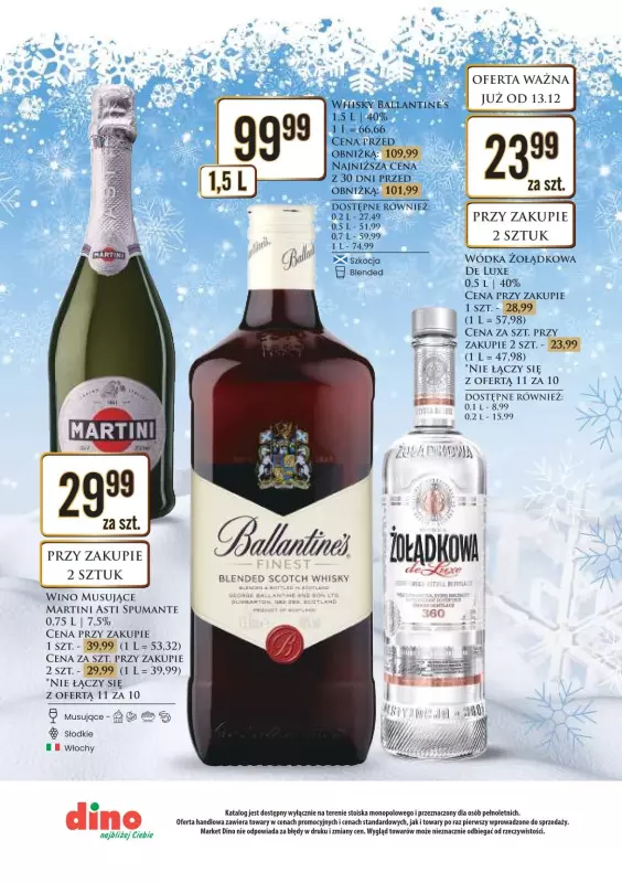 Dino - gazetka promocyjna Katalog alkoholowy  do wtorku 24.12 - strona 32