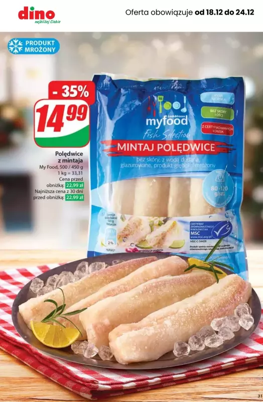 Dino - gazetka promocyjna Świąteczne promocje od środy 18.12 do wtorku 24.12 - strona 7