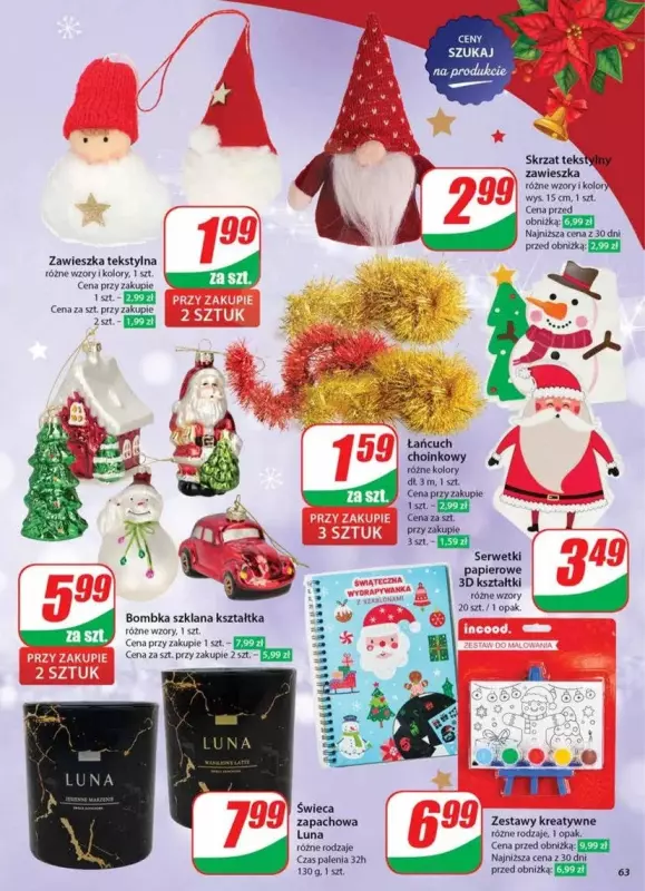 Dino - gazetka promocyjna Gazetka od środy 18.12 do wtorku 24.12 - strona 63