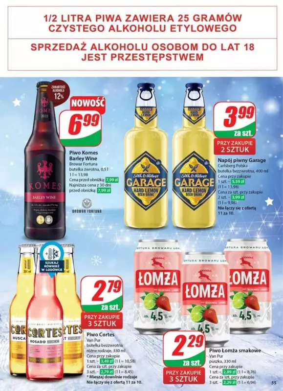 Dino - gazetka promocyjna Gazetka od środy 18.12 do wtorku 24.12 - strona 55