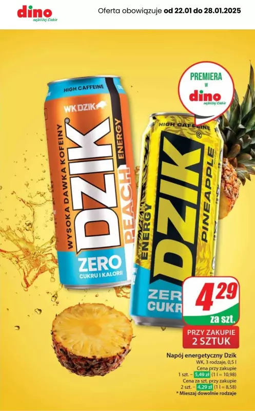 Dino - gazetka promocyjna MEGA promocje! od środy 22.01 do wtorku 28.01 - strona 5