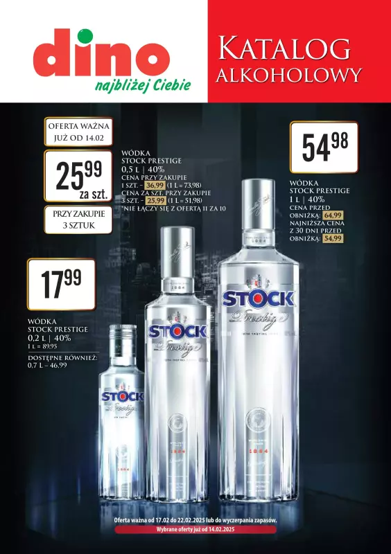 Dino - gazetka promocyjna Katalog alkoholowy  do soboty 22.02