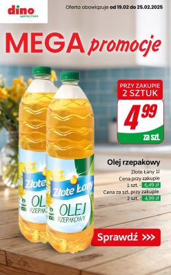 Dino - gazetka promocyjna MEGA promocje od środy 19.02 do wtorku 25.02