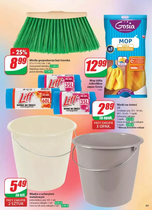Dino - gazetka promocyjna Gazetka od środy 30.04 do wtorku 06.05 - strona 63